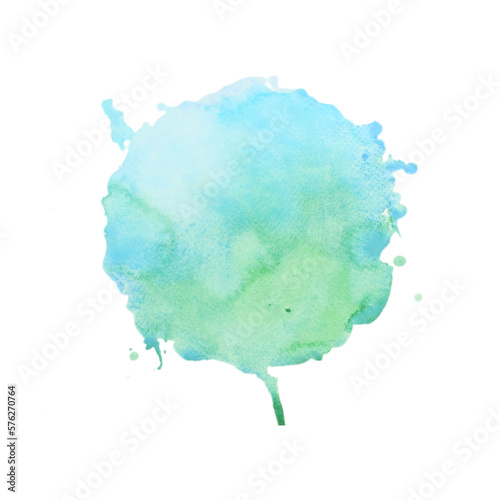 Abstract watercolor circle