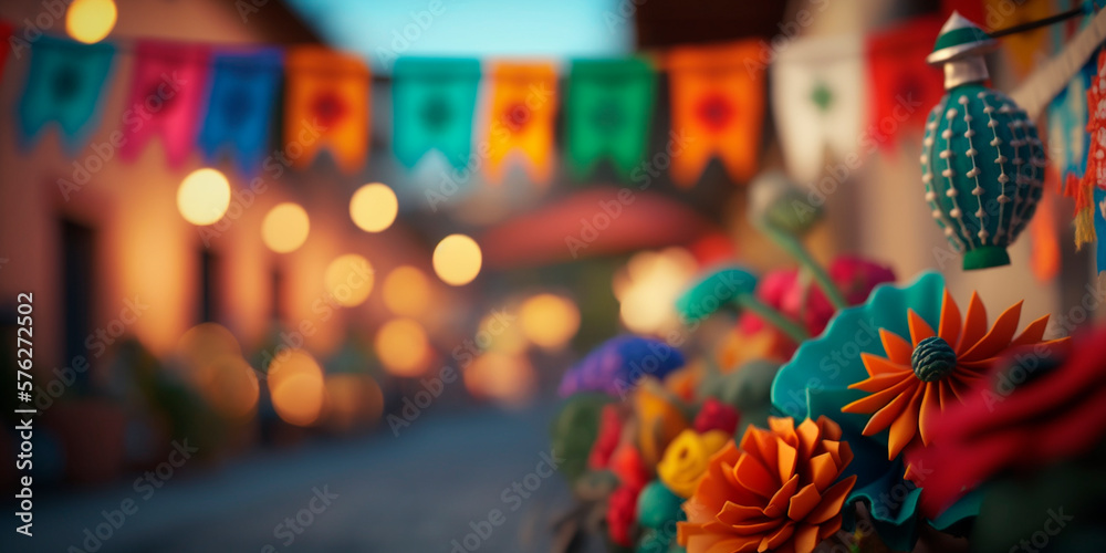Festival in Colorful Streets