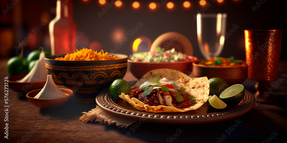 The Delicious Aromas and Flavors of Mexican Cuisine in a Still Life