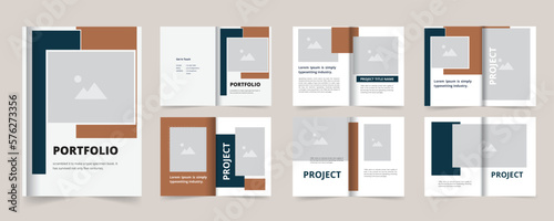 Professional unique magazine or  portfolio design with cover page