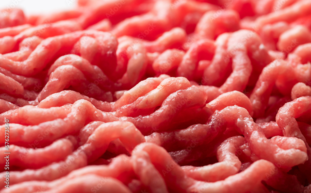Minced meat on a cutting board. Close-up Minced meat on a cutting board. Close-up
