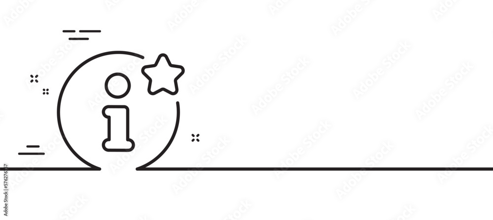 Info line icon. Help inform sign. Support information symbol. Minimal line illustration background. Info line icon pattern banner. White web template concept. Vector Info line icon. Help inform sign. Support information symbol. Minimal line illustration background. Info line icon pattern banner. White web template concept. Vector