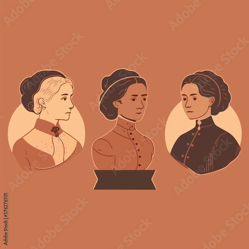 Women’s History Month, the legacy of female empowerment flat vector illustration