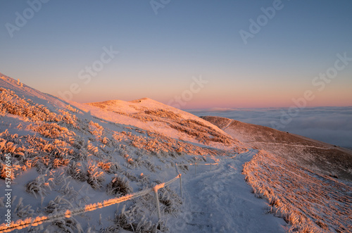Fototapeta Naklejka Na Ścianę i Meble -  Winter in the Bieszczady National Park