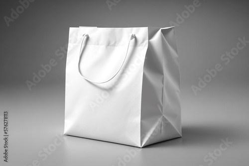 white paper bag mockup