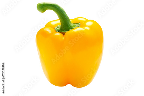 Fotografia yellow bell pepper ontransparent background