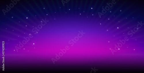 Abstract Purple Background with Stars