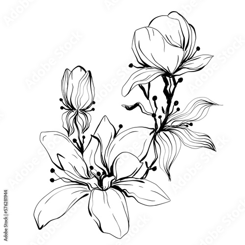 Line Flower Detail