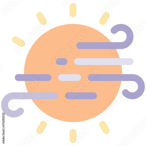 windy flat icon