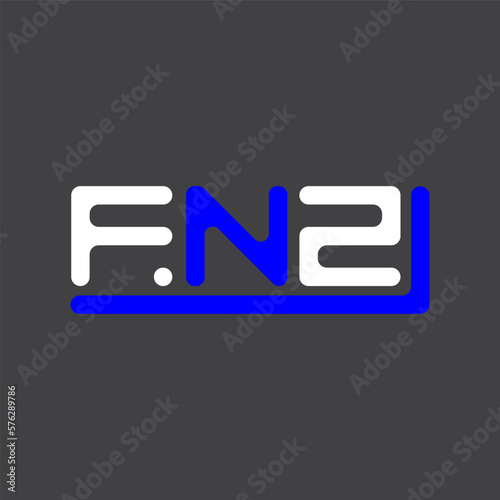 FNZ letter logo creative design with vector graphic, FNZ simple and modern logo. photo