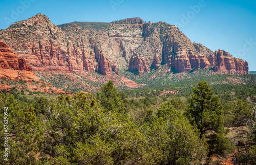 Hazy Morning View of the Landscape at Sedona, Arizona