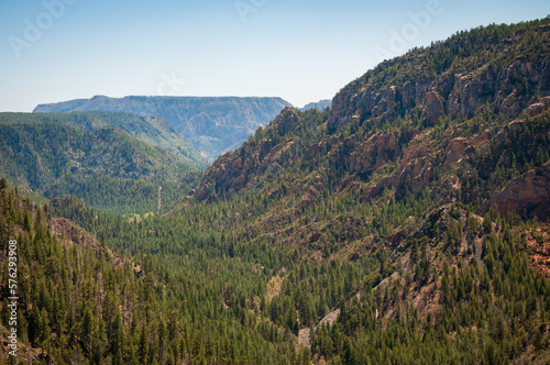 Overlook View into Oak Creek Canyon