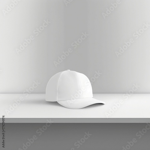 Blank White Cap Mockup for Customization and Personalization