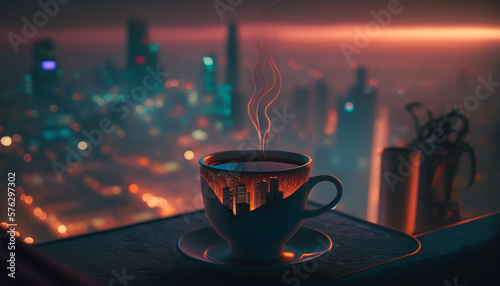 Coffee and city