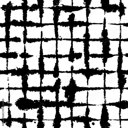Heavy Inky Windowpane Pattern on Blotting Paper