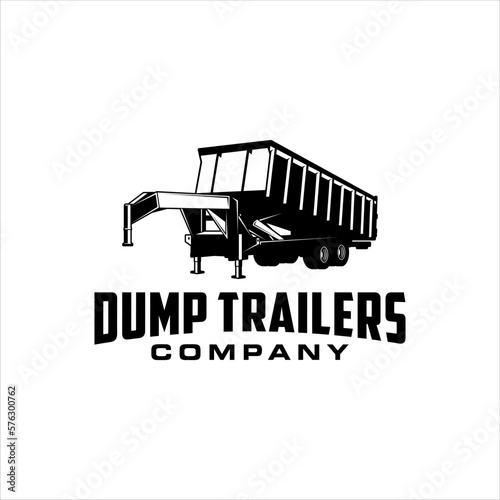 Foto Dump trailer logo with masculine style design
