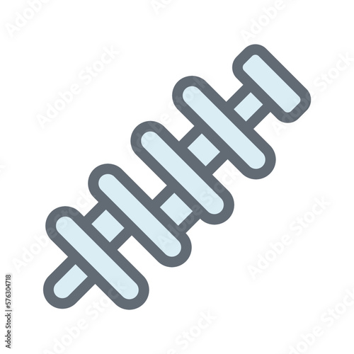 Crankshaft Vector Fill Outline Icons. Simple stock illustration stock