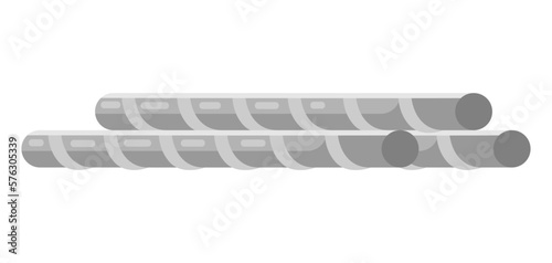 Metal fittings for building. Industrial product for construction and renovation. Object for shop and warehouse.