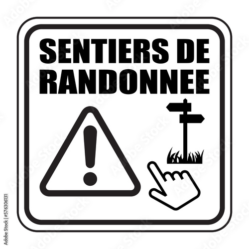 Logo sentiers de randonnée.
