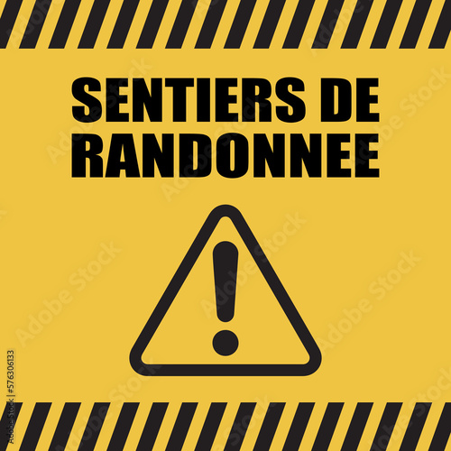 Logo sentiers de randonnée.