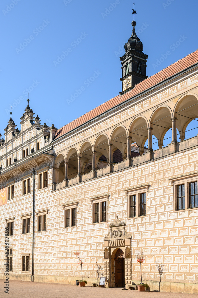 Front of the Famous UNESCO Litomysl Castle in the Czech Republic