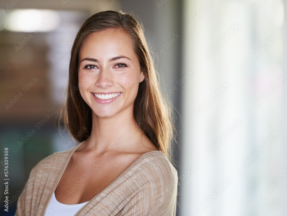 Keeping it natural and nonchalant. Shot of an attractive young woman relaxing at home. Keeping it natural and nonchalant. Shot of an attractive young woman relaxing at home.