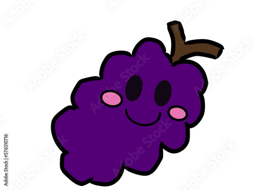 ブドウのかわいいキャラクター