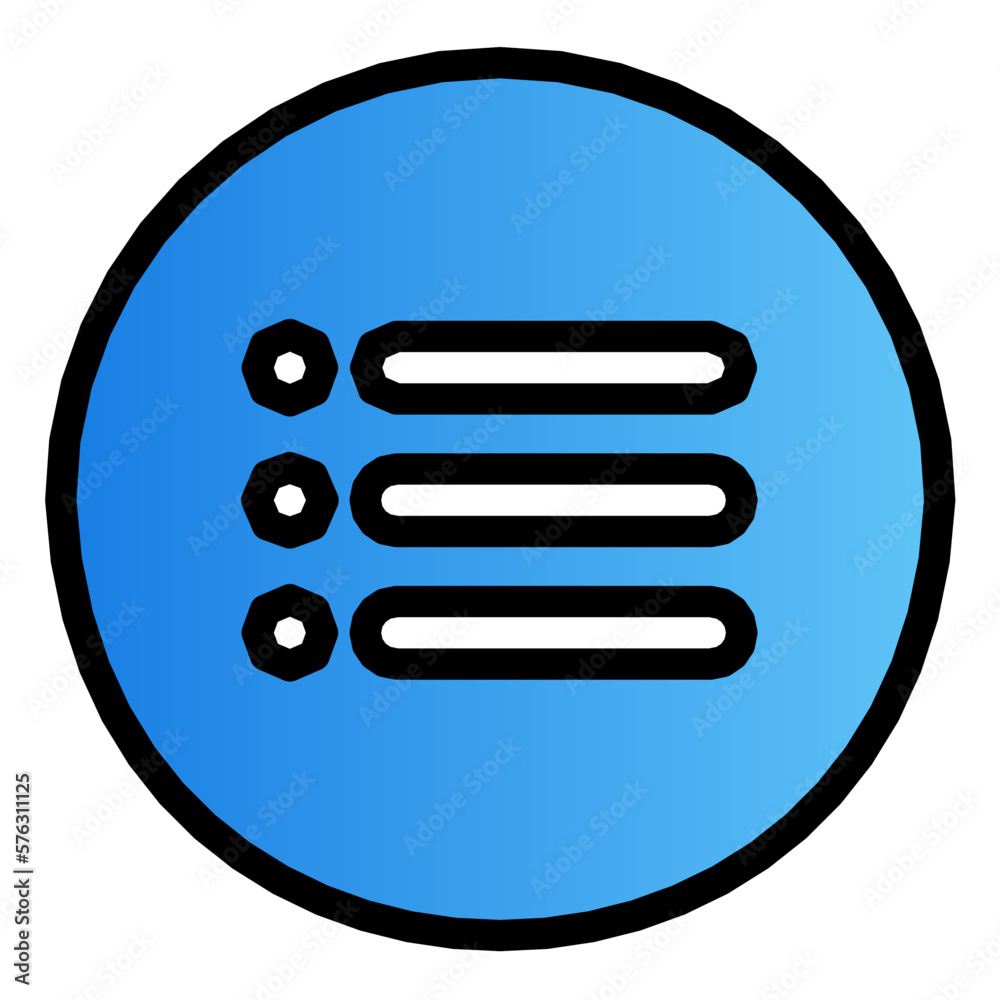 list gradient icon