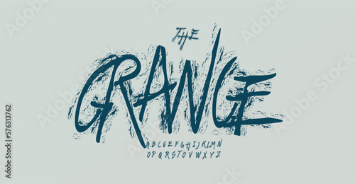 Handdrawn coal or chalk style alphabet scratched grunge font for boy teen shirts logo, board headline, punk rock music poster typography, grange typo graphic. Vector typographic design