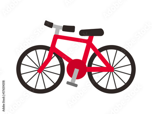 赤い自転車
