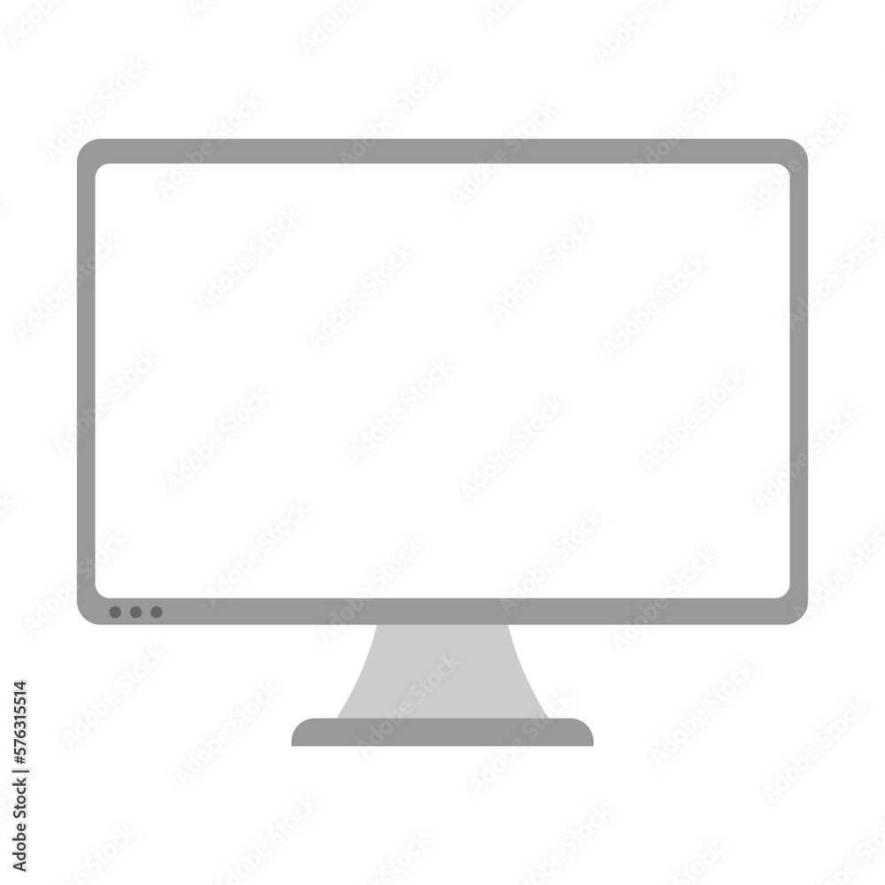 Computer Monitor Vector illustration.