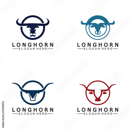 Long horn logo template vector illustration design