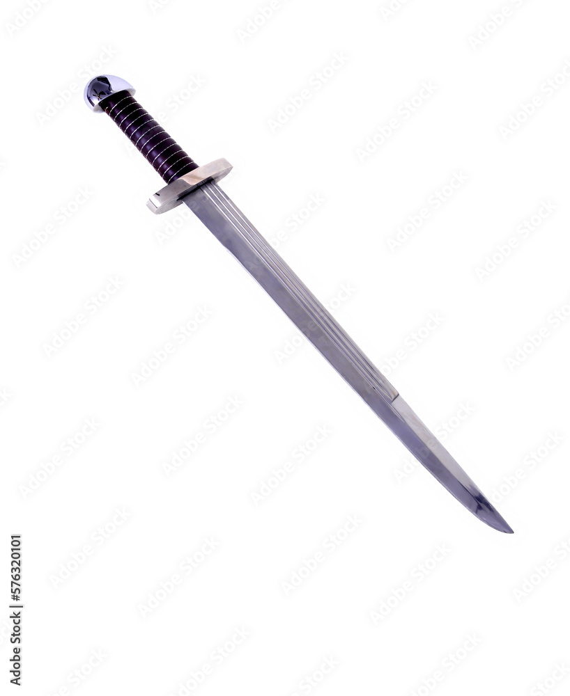 Fantasy Sword Isolated Over White Fantasy Sword Isolated Over White