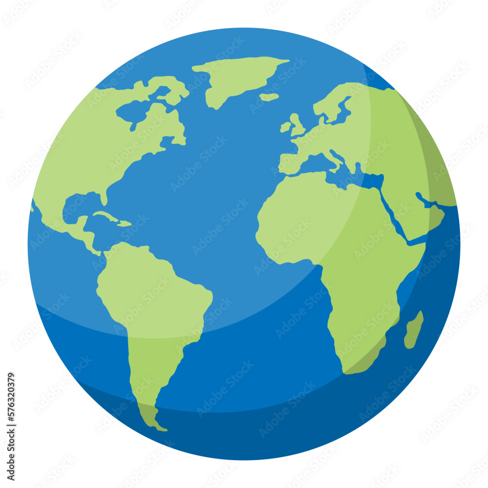 world earth sphere vector design
