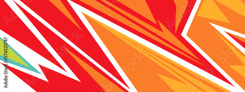 Abstract background for sports racing premium vector orange red design