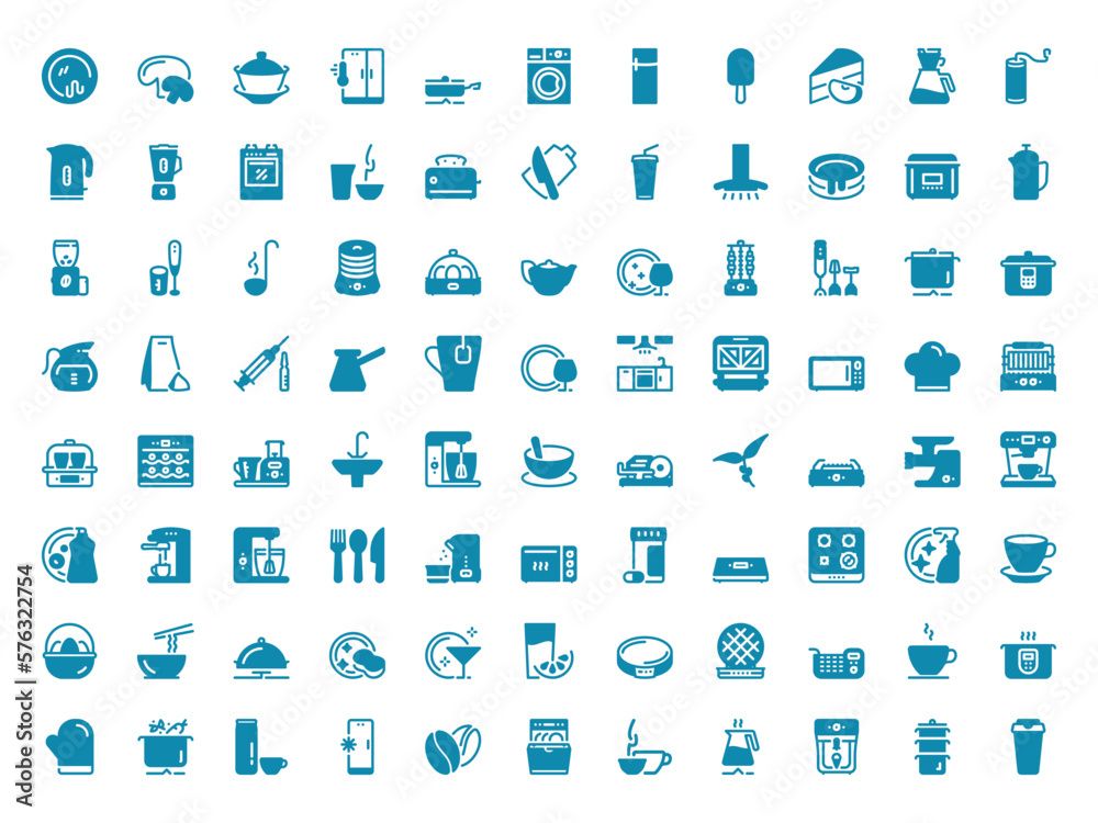 Simple vector icon on a theme kitchen utensils, household appliances, cooking Simple vector icon on a theme kitchen utensils, household appliances, cooking