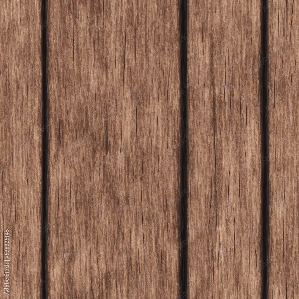 Naklejka premium Abstract seamless wooden pattern background, generative ai