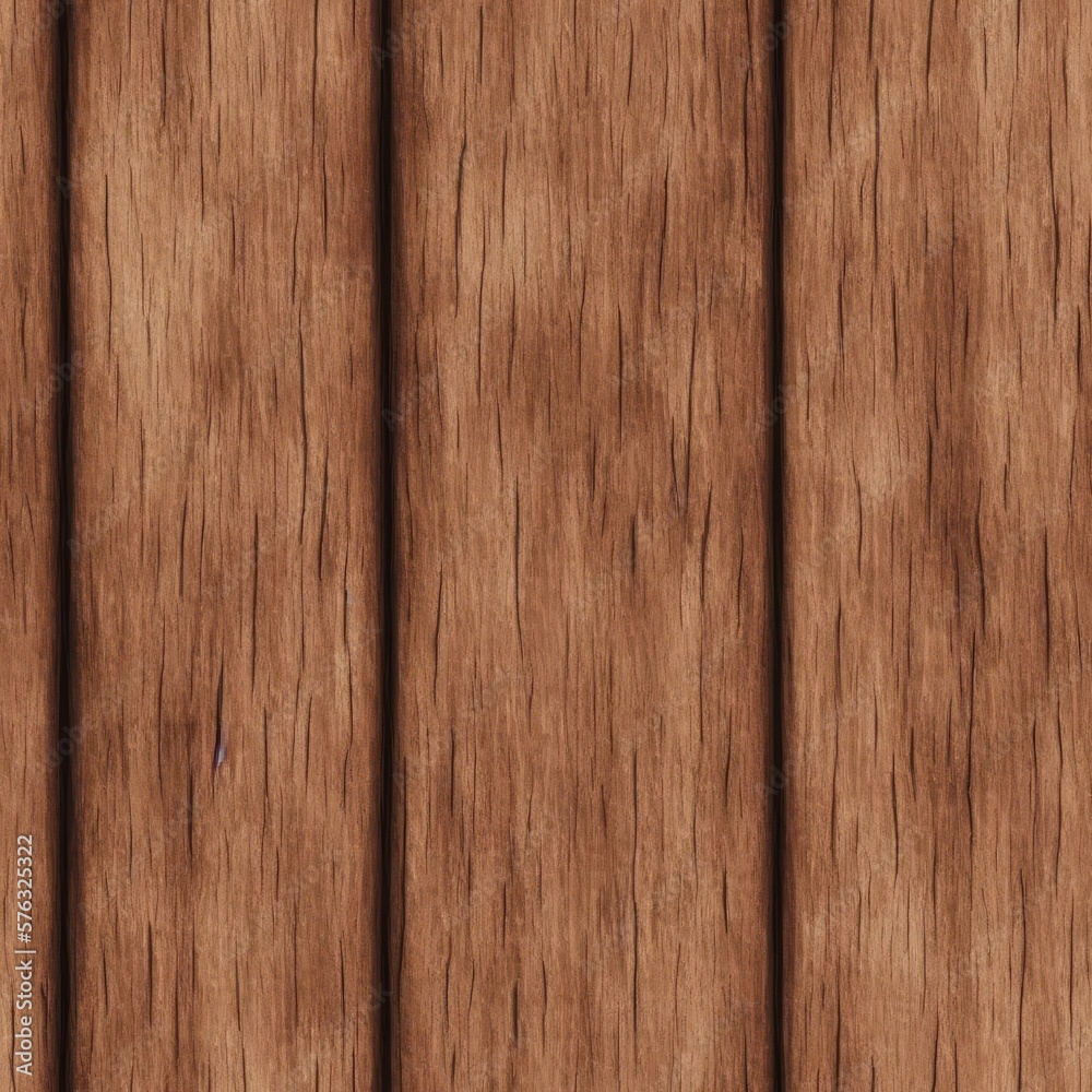 Naklejka premium Abstract seamless wooden pattern background, generative ai