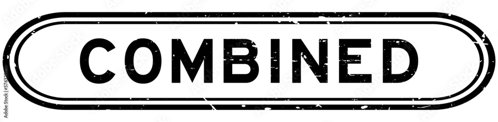 Obraz premium Grunge black combined word rubber seal stamp on white background