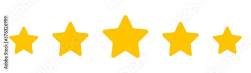 Fotografia Five stars customer product rating.