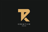 TR RT logo design luxury premium icon
