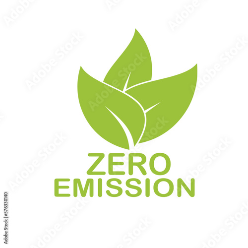 Zero emission logo template illustration. suitable for industry, eco, medical, pollution, automobile