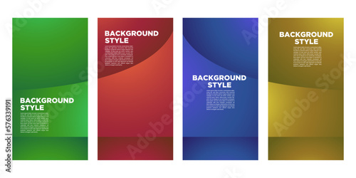 A bundle of abstract background templates with a simple seamless concept. Vector illustration.