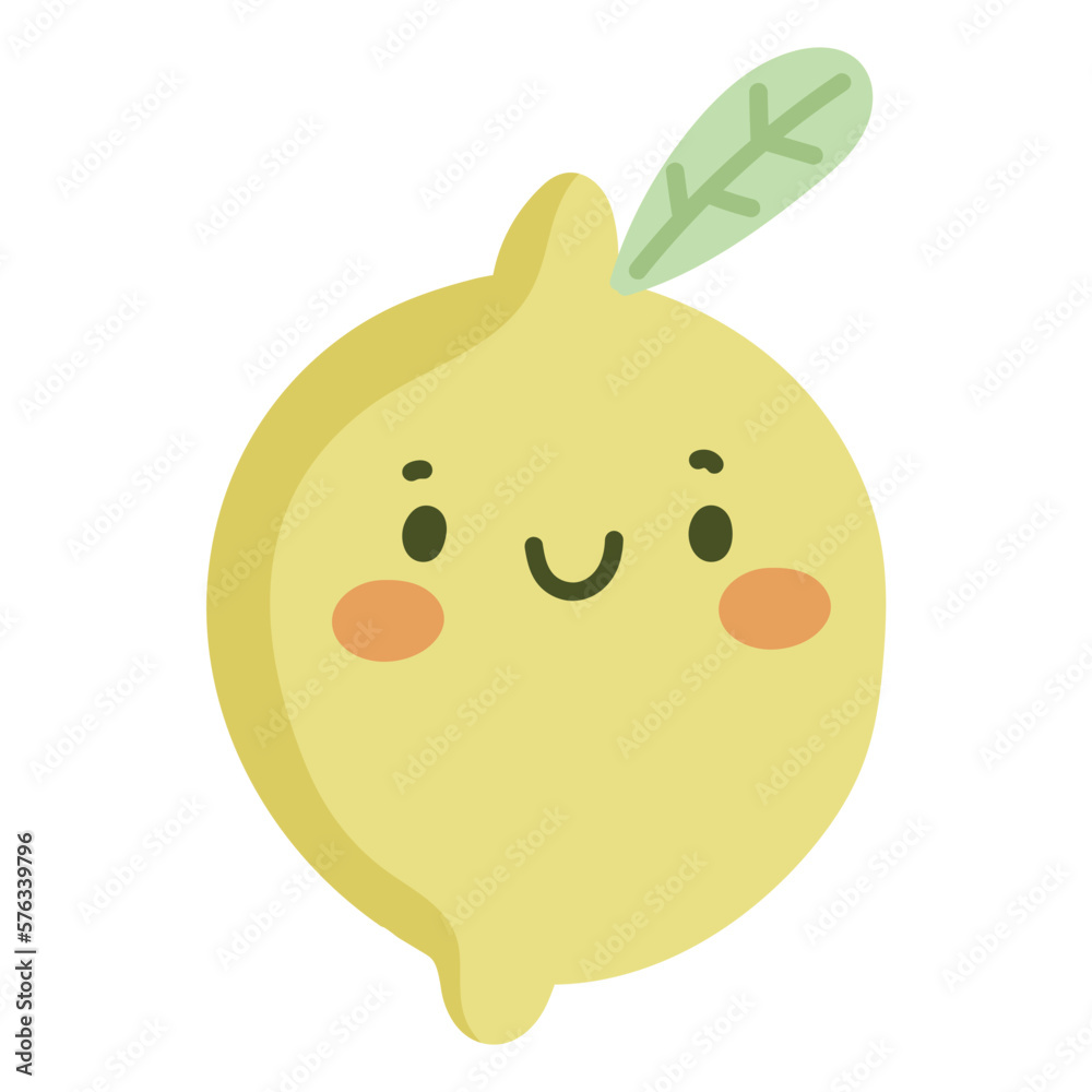 Obraz premium lemon hand drawn