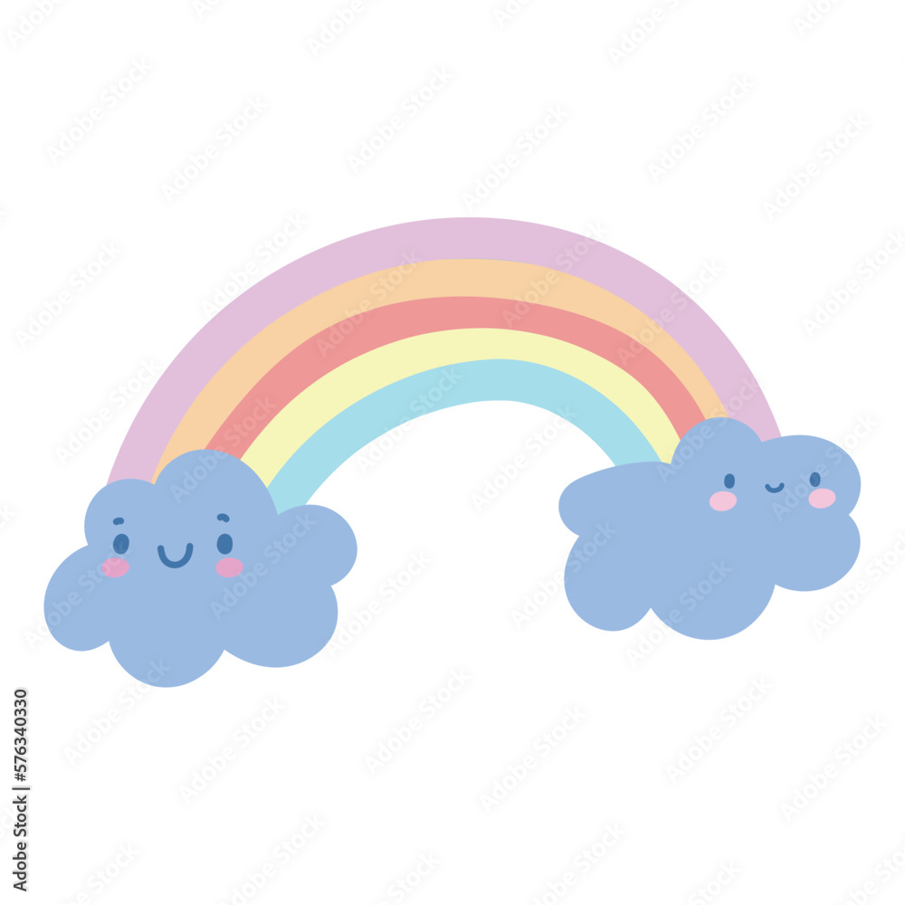 rainbow hand drawn rainbow hand drawn