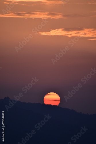 Sunset Over Mountains © Thakur