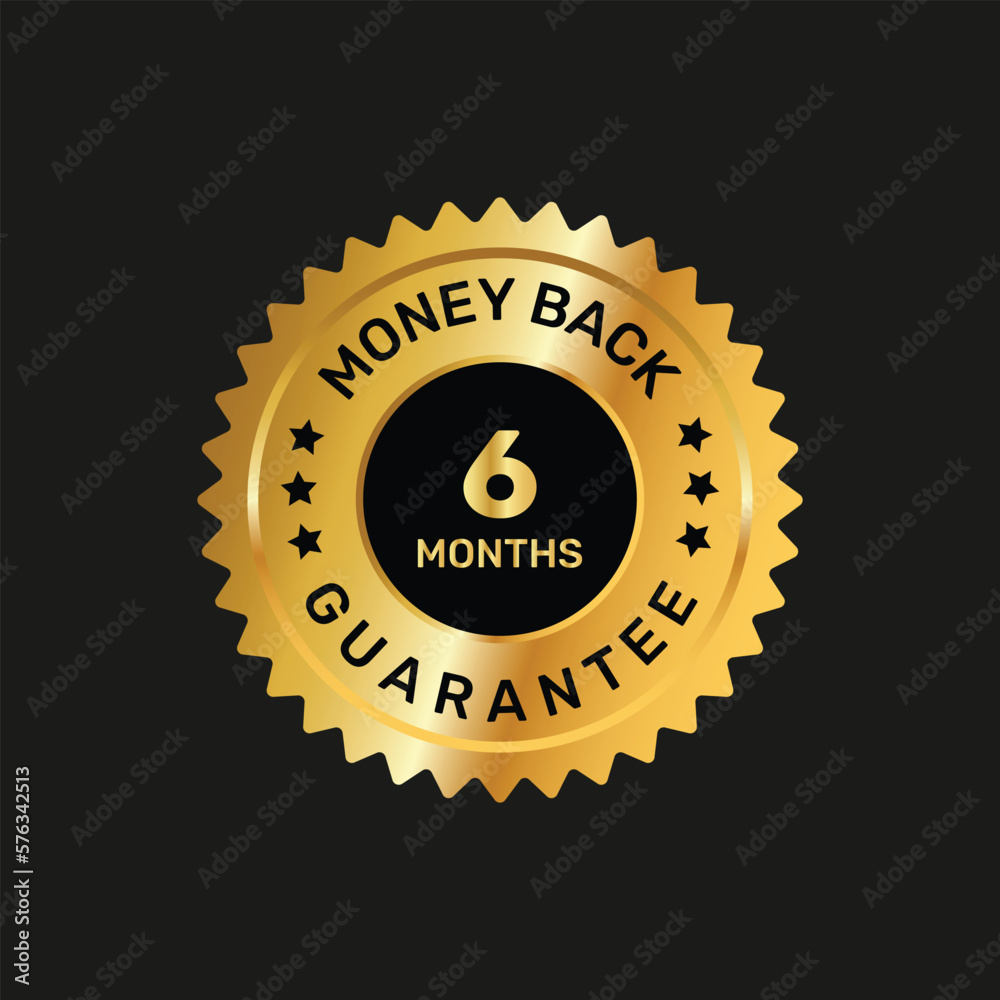 6 months money back guarantee gold badges. 6 months money back guarantee gold badges.
