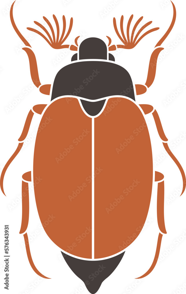 Chafer logo. Isolated chafer on white background