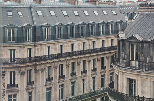detail of buildings in paris