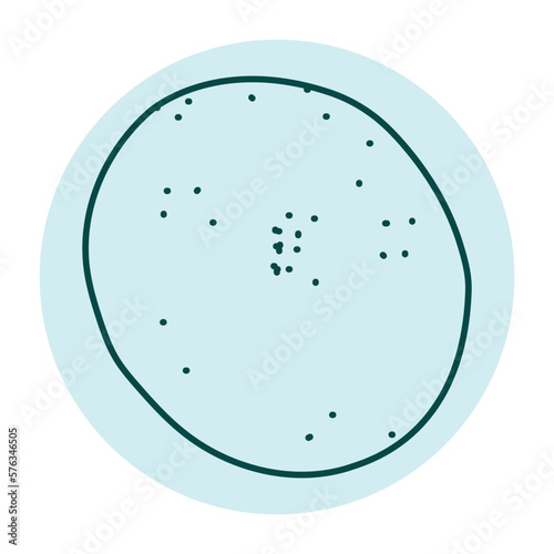 Chrysoprase color line icon. Precious stones.
